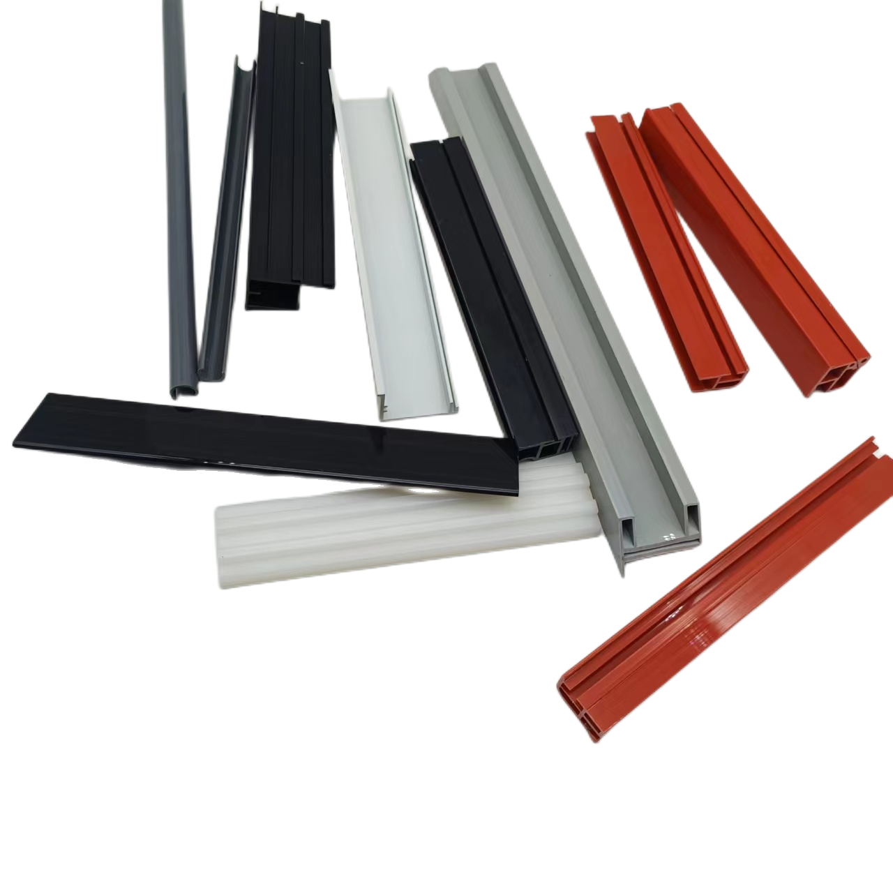 Good quality PVC/PC/ABS Plastic customized extruded rigid plastic profile extrusion pp plastic extrusion