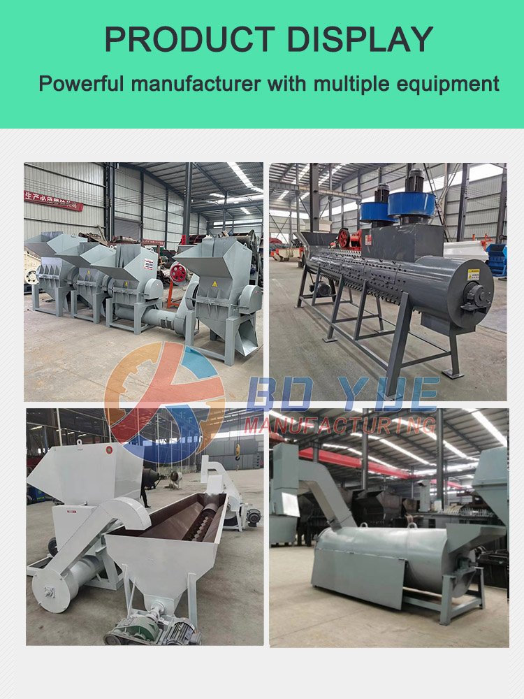 waste plastic pe pp film recycling machine pvc pet plastic recycling machinery