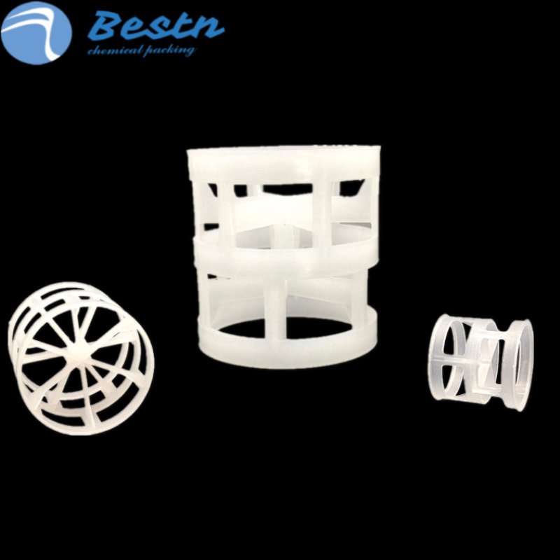 1" 1.5" 2" 3" Tower Random Packing PP RPP PE CPVC PVDF 100mm Plastic Pall Ring for Scrubber Tower