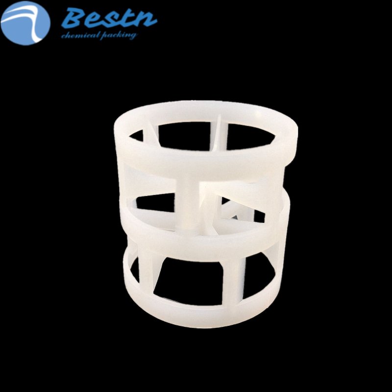 1" 1.5" 2" 3" Tower Random Packing PP RPP PE CPVC PVDF 100mm Plastic Pall Ring for Scrubber Tower