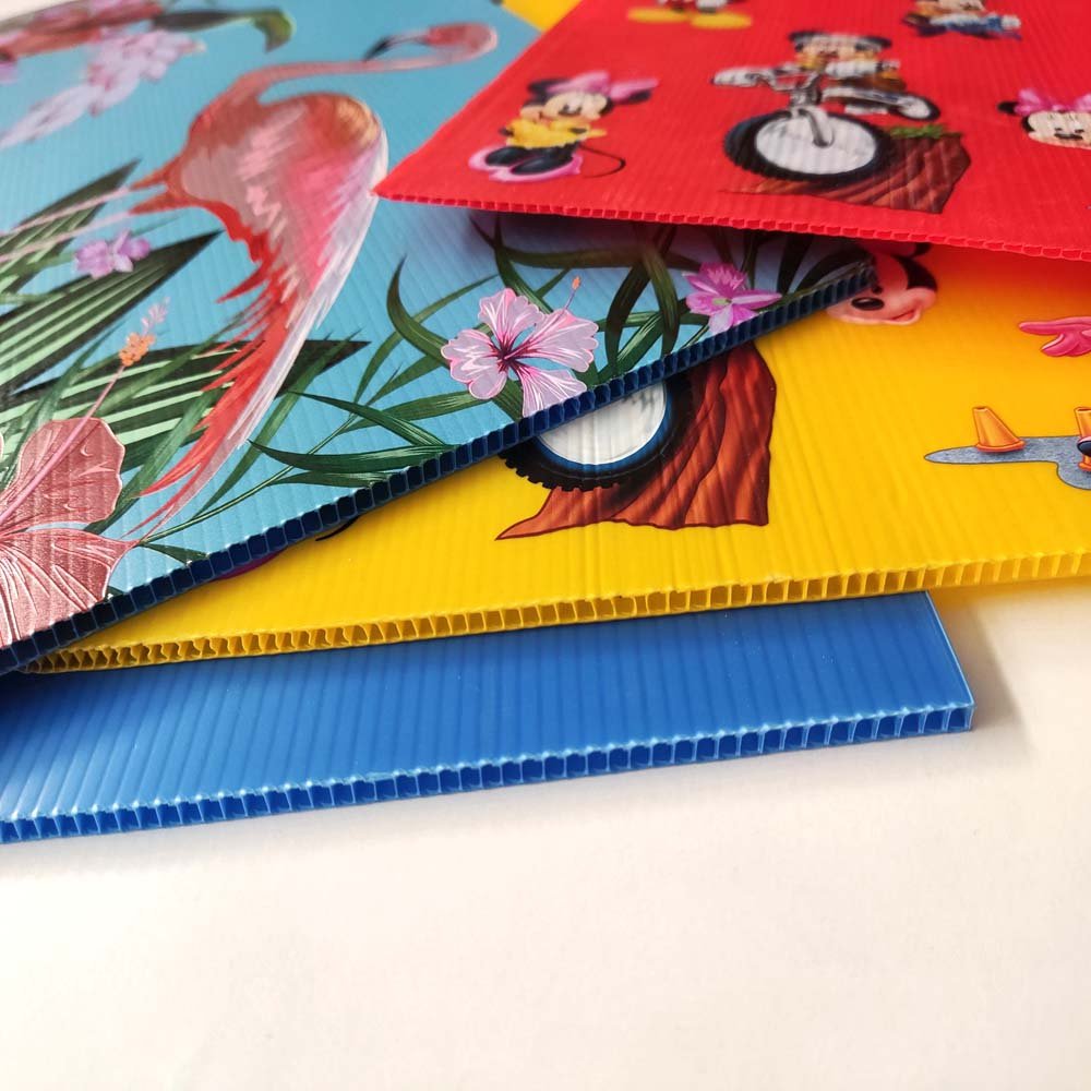 4 mm 5 mm Outdoor 18*24'' with H Wire Stake Printing PP Plastic Corrugated Hollow Yard Signs