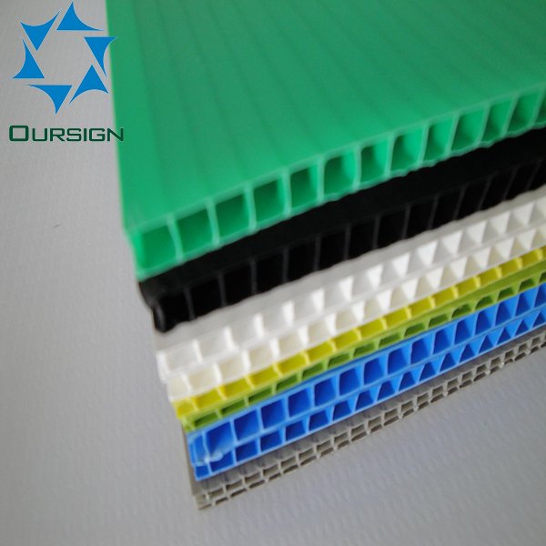 Corrugated Coroplast PP Plastic Fluted Polypropylene Plastic Hollow Board Sheet