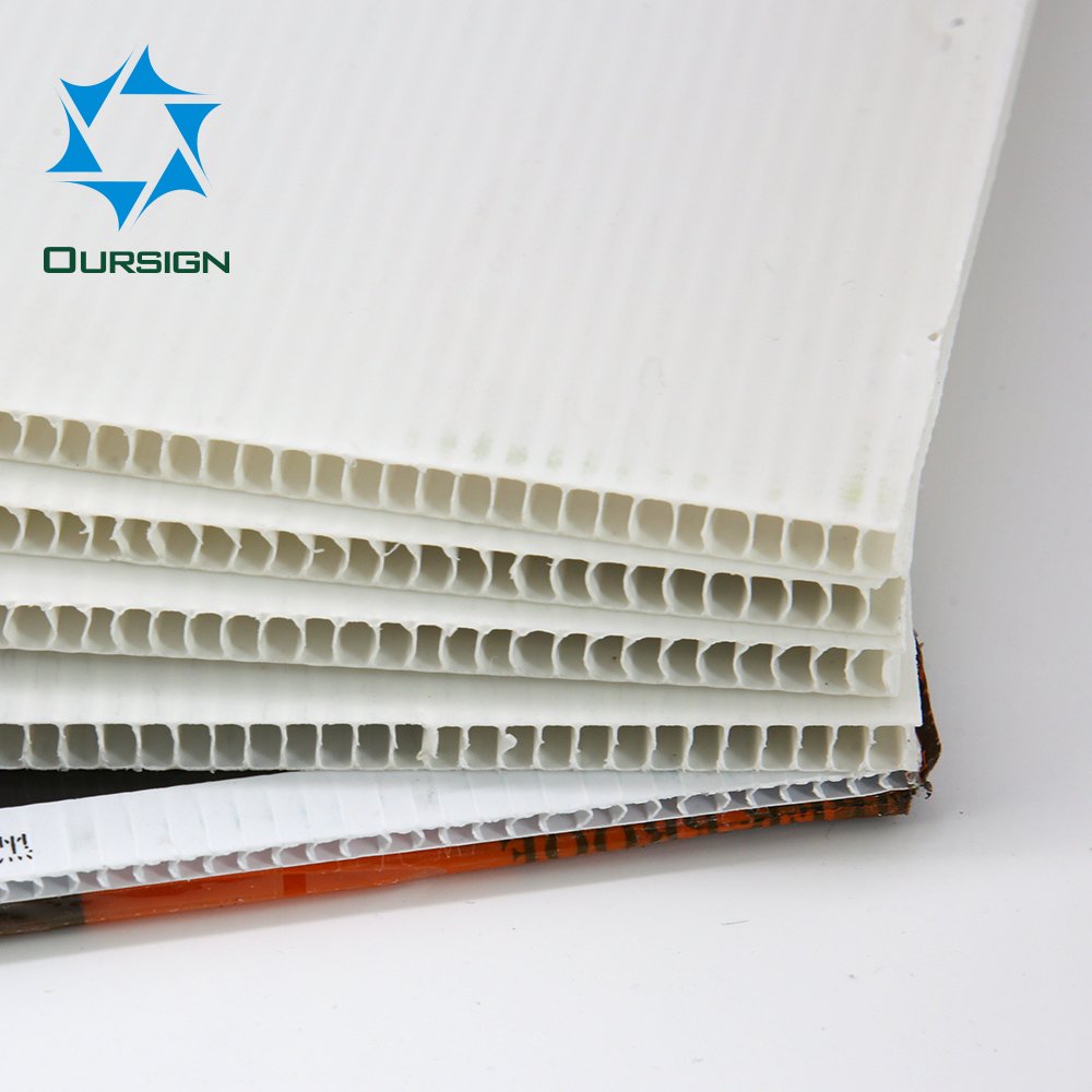 Corrugated Coroplast PP Plastic Fluted Polypropylene Plastic Hollow Board Sheet