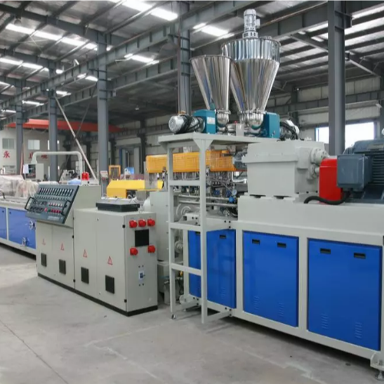 PVC PP PE PC ABS Ssingle Screw Profile Extruder good plasticization