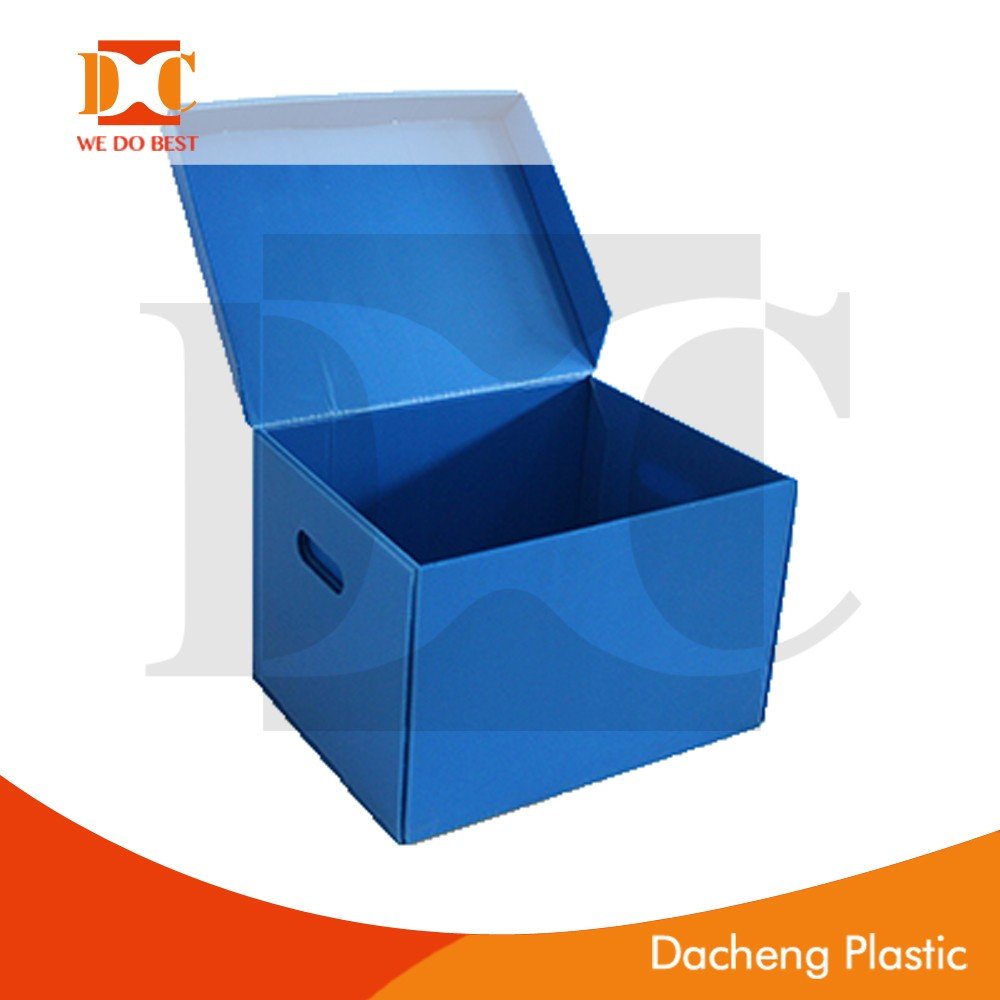 pp plastic corrugated moving box with lid