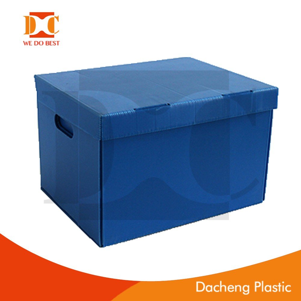 pp plastic corrugated moving box with lid