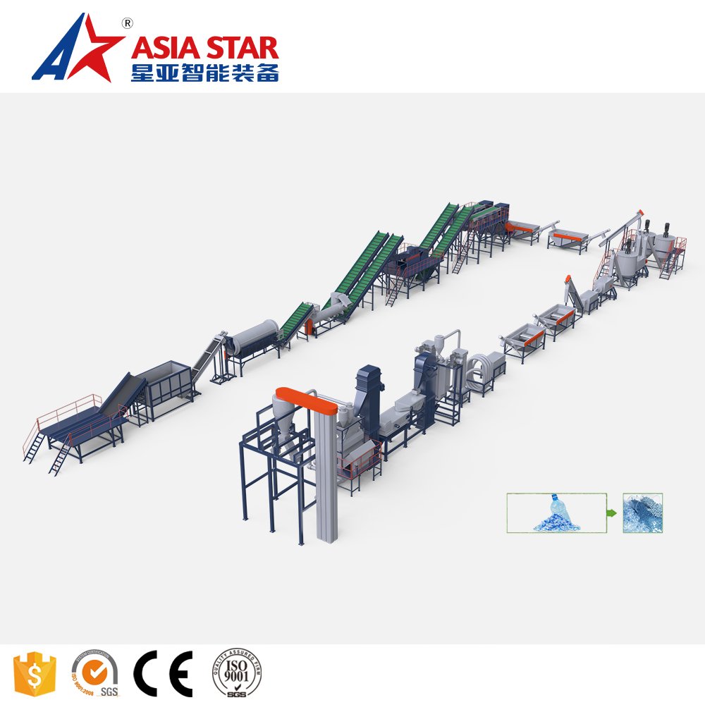 PE PP LDPE plastic film washing recycling Machine Plastic Bottle Washing Line