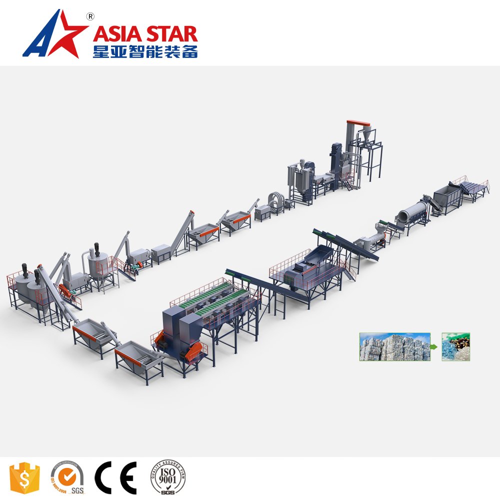 PE PP LDPE plastic film washing recycling Machine Plastic Bottle Washing Line