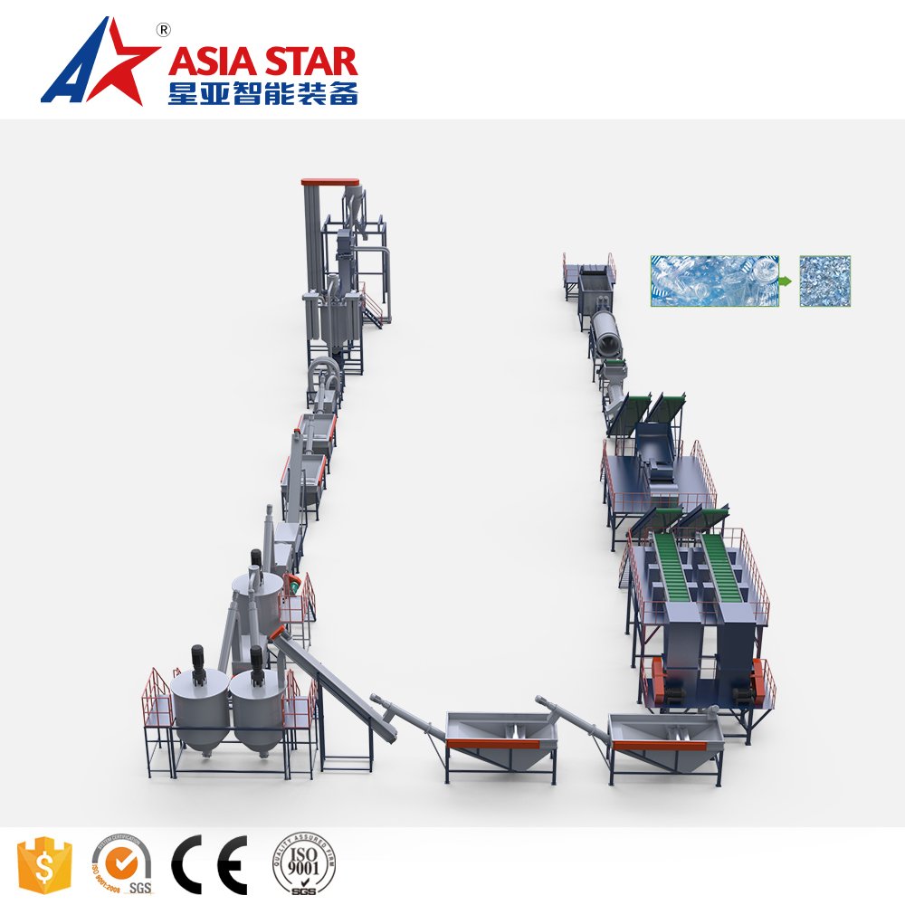 PE PP LDPE plastic film washing recycling Machine Plastic Bottle Washing Line