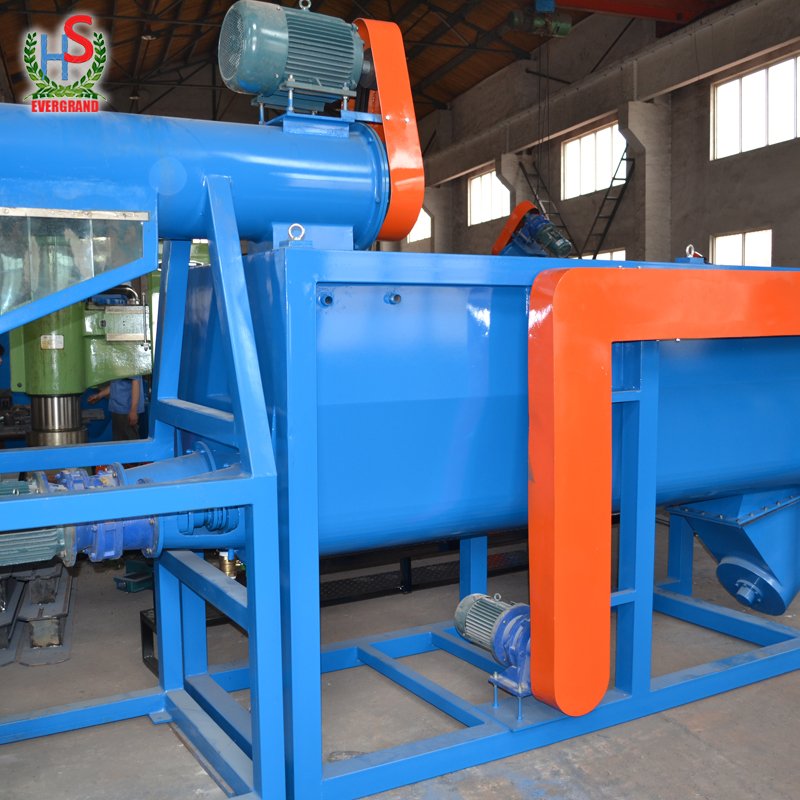 Recycling Machine PET Polyester Staple Fiber Making Equipment with Dewatering Machine for Pet Plastic Bottles