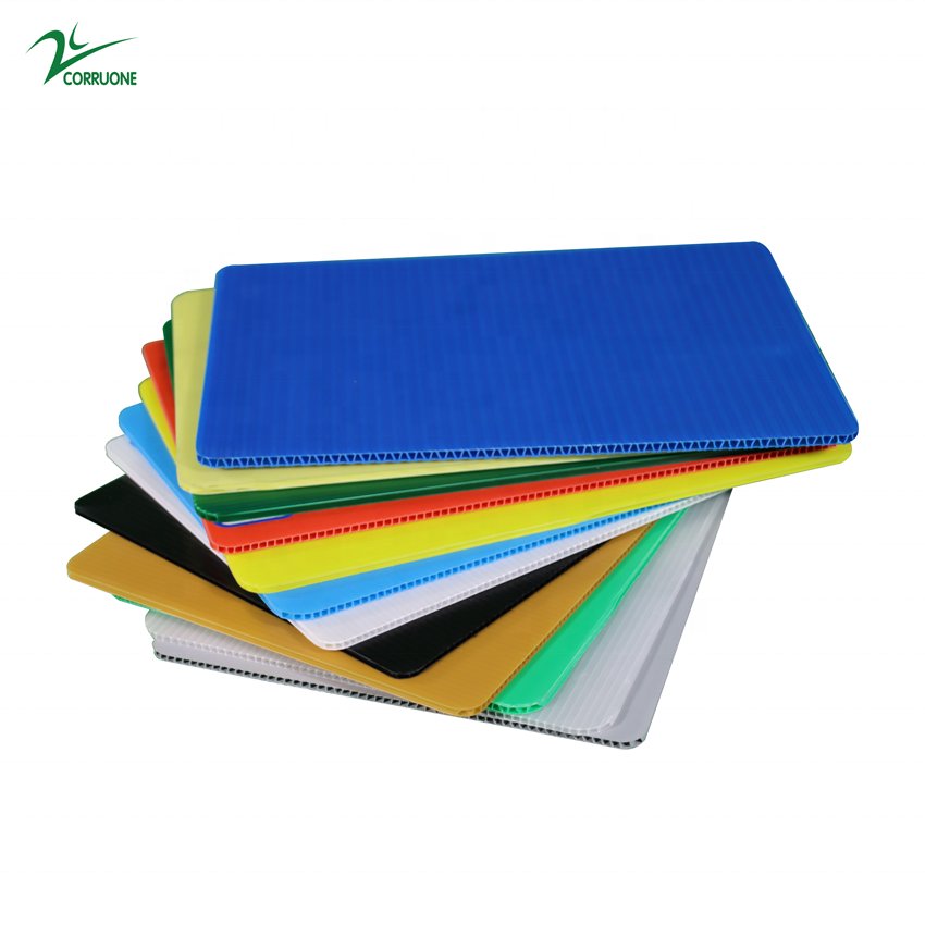 Custom Printing PVC PP Foam Hollow Plastic Card Corrugated Roll For Wall Photography Display Sign Board Stand