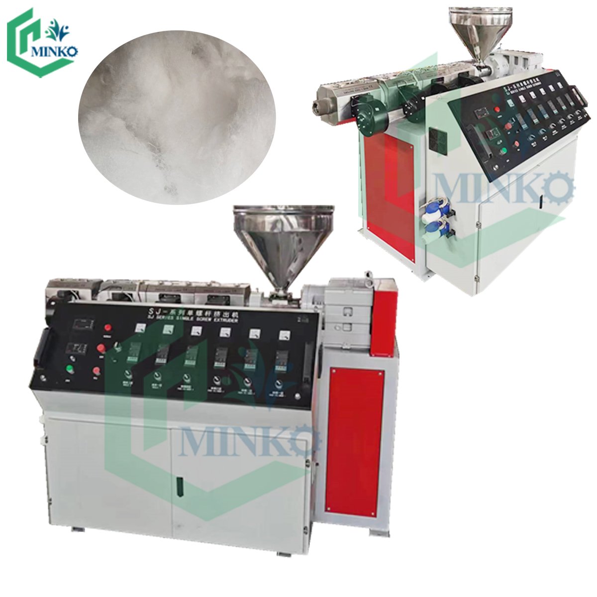Plastic pp pet monofilament extruder machine polyester fiber petpet recycled fiber production machine
