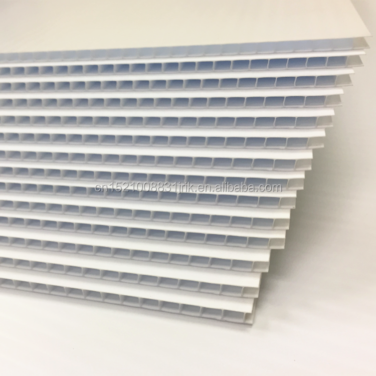 Natural Danpla Fluteboard Plastic Corrugated 8ft x 4ft Polypropylene Corex PP Perforated Plastic Coreflute Sheet For Advertising