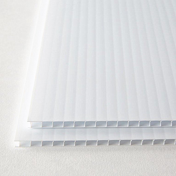 Natural Danpla Fluteboard Plastic Corrugated 8ft x 4ft Polypropylene Corex PP Perforated Plastic Coreflute Sheet For Advertising