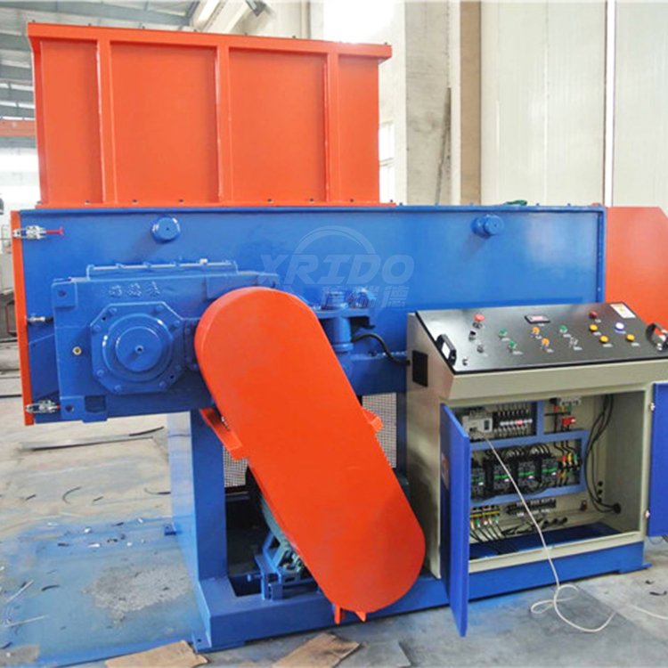 industrial single shaft shredder plastic film plastic crusher machine waste plastic pp pe baled film shredder