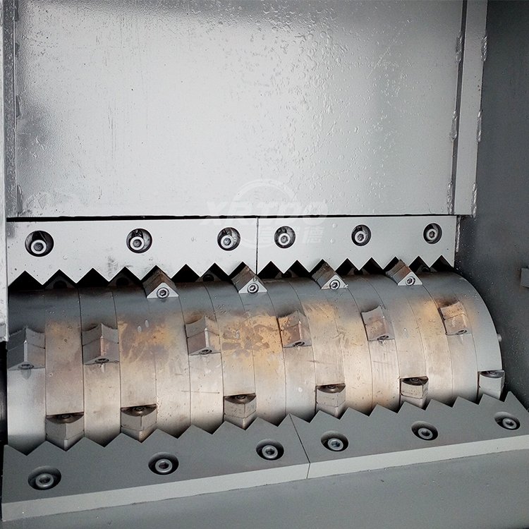 industrial single shaft shredder plastic film plastic crusher machine waste plastic pp pe baled film shredder