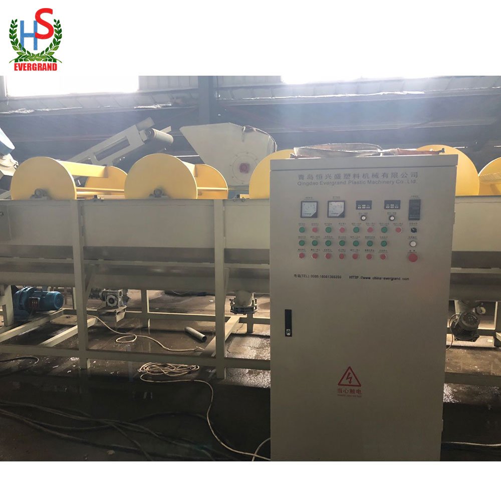 Waste Plastic Pp Pe Pet Plastic Bottle Washing Recycling Machine For Polyester Staple Fiber