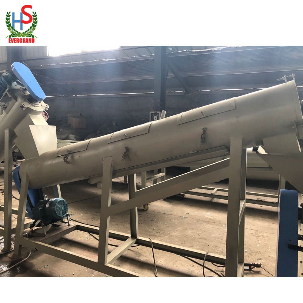 Waste Plastic Pp Pe Pet Plastic Bottle Washing Recycling Machine For Polyester Staple Fiber