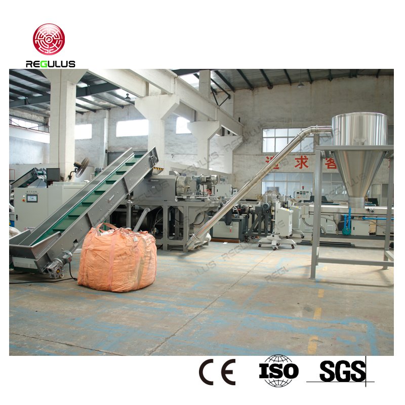 PE PP waste plastic film squeeze screw press dryer machine