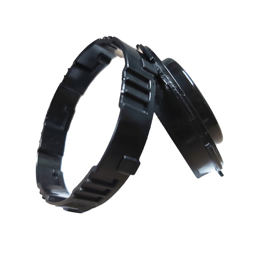 Black PP Multi-unit Cover Ring Tough Hard Injection molding Customized Plastic