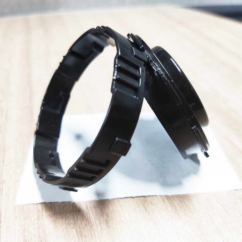 Black PP Multi-unit Cover Ring Tough Hard Injection molding Customized Plastic