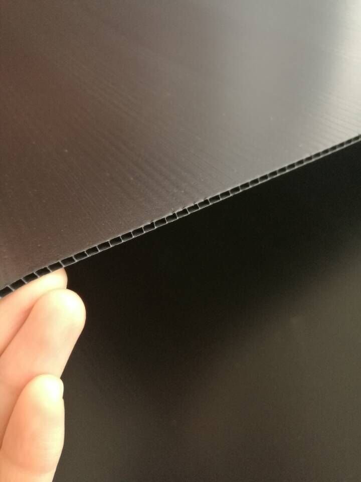 Alands Plastic 2mm 2.5mm 3mm 4mm Black PP Corflute Sheet for Floor Protection