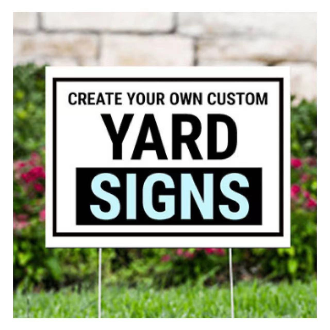 Factory custom outdoor durability Ultraviolet resistance real estate yard sign post pp realtor yard frame sign