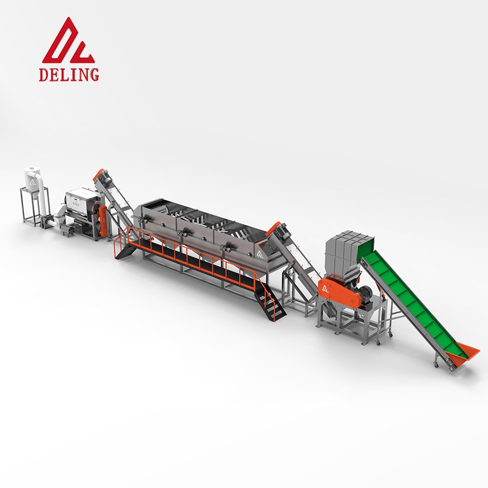 PP/PE Crushing Cleaning Recycling Production Line stability performance PP/PE cleaning recycling line Automated multifunctional