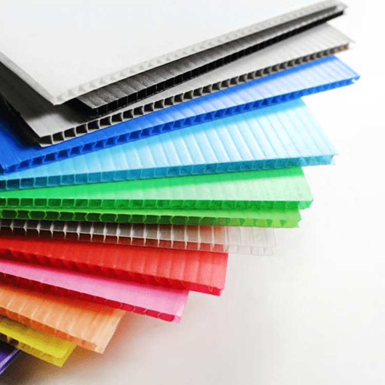 2mm,4mm,5mm,6mm,8mm,10mm,12mm corrugated plastic coreflute sheets