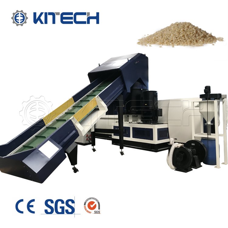 PE PP Film Waste Plastic Recycling Pelletizing Machine