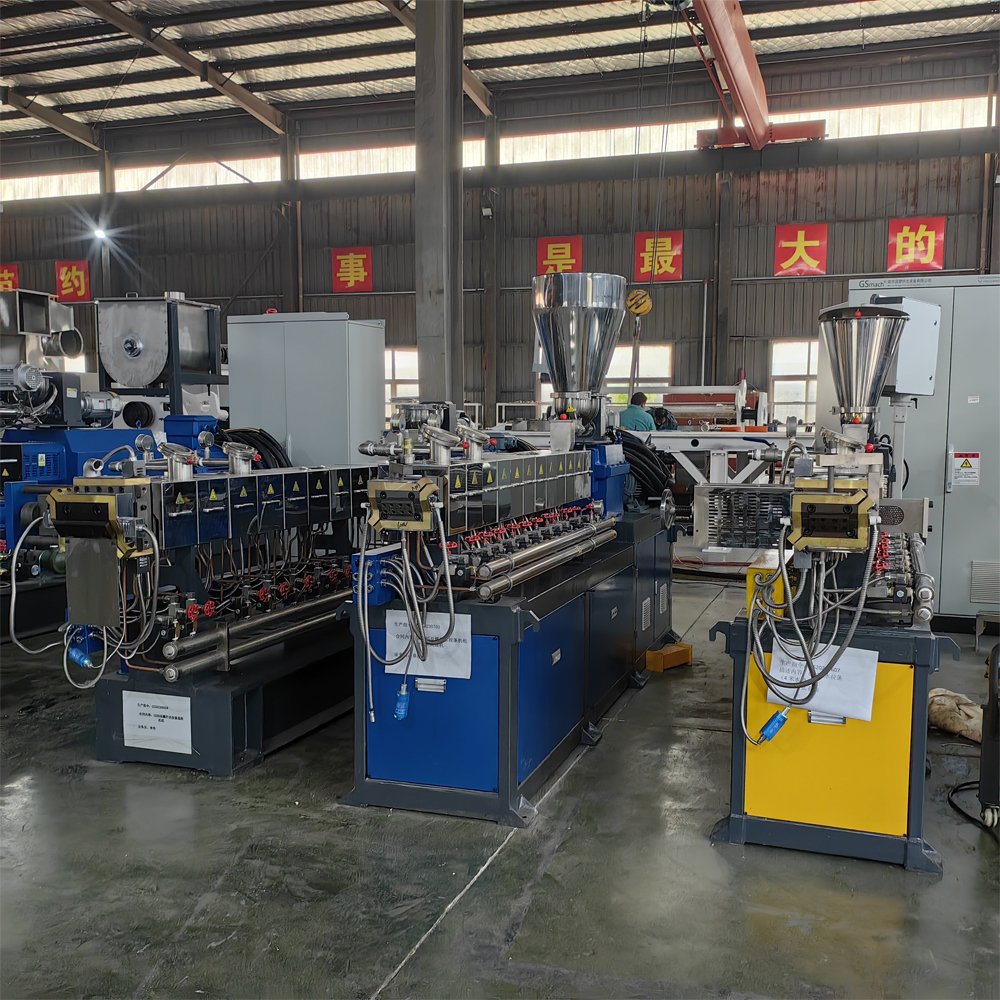 Plastic PP ABS PC Filler Masterbatch Compounding Extrusion Twin Screw Extruder Machine