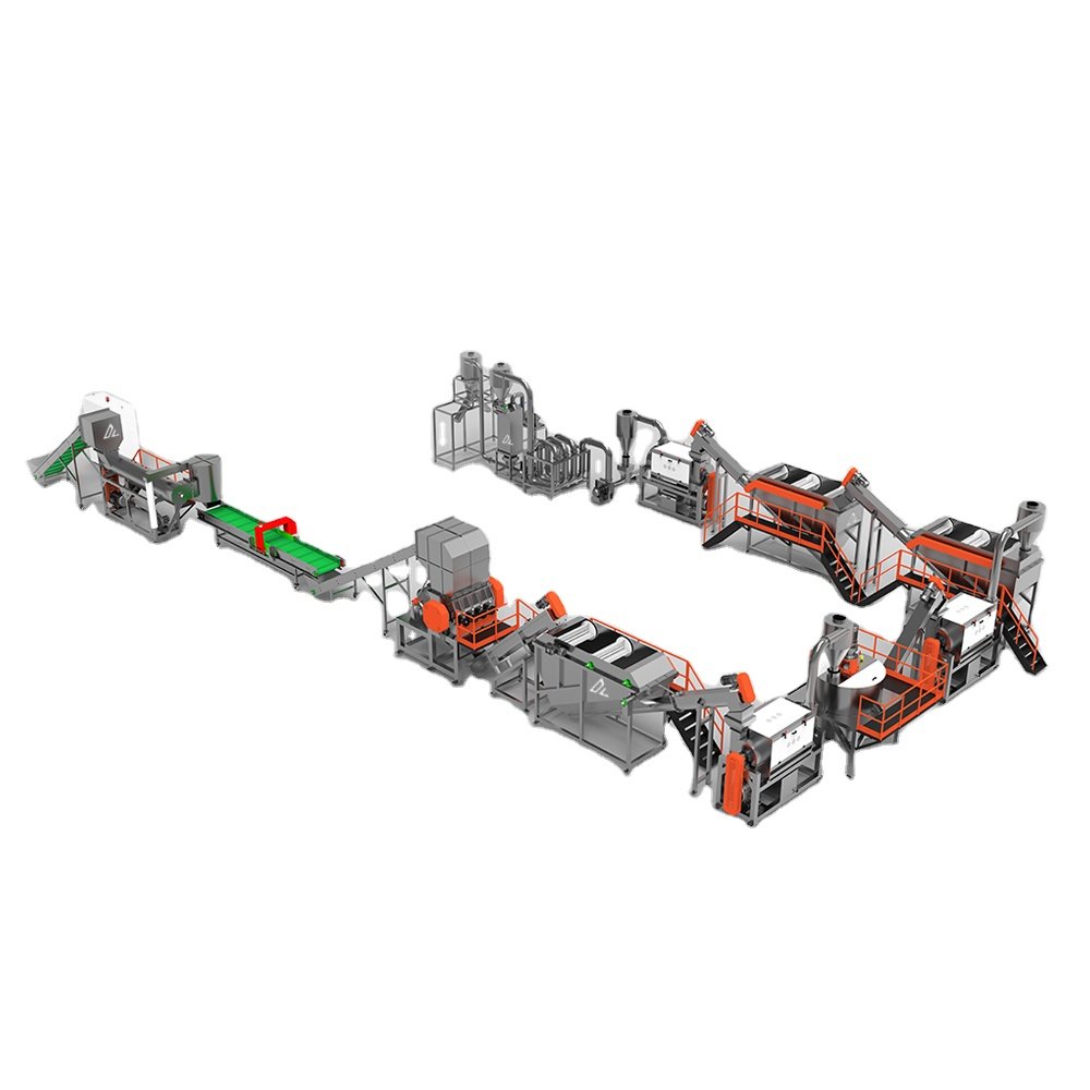 Washing Line Recycling Machine Plant Production Line Plastic Used PE PP Film Pet Bottle Plastic Provided 20 Automatic 500 - 1000