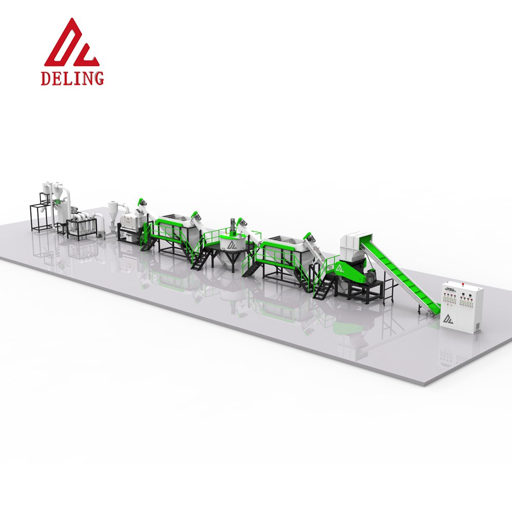 Washing Line Recycling Machine Plant Production Line Plastic Used PE PP Film Pet Bottle Plastic Provided 20 Automatic 500 - 1000