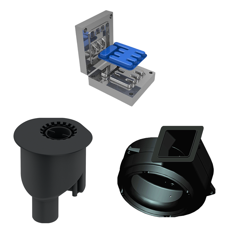 OEM PA PC PP PU PVC ABS Rapid Prototype Custom Parts Service Mould Plastic Injection Molding And Assembly