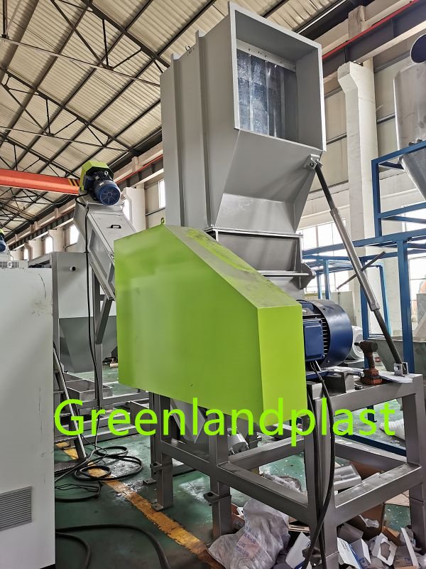 Waste plastic recycle washing line PP raffia bags PE film crushing washing drying recycling line