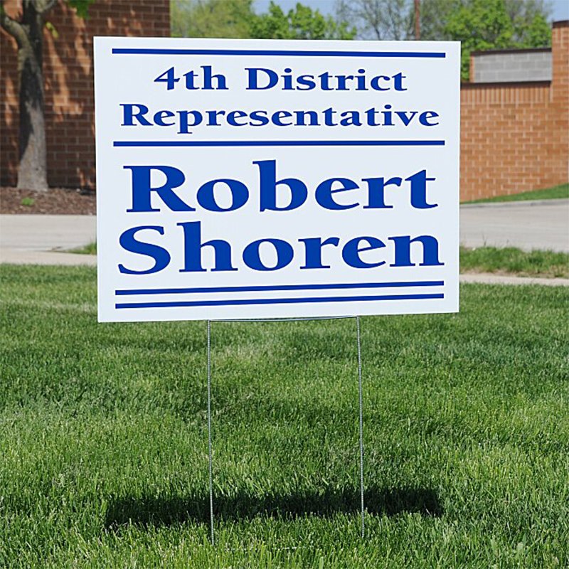 Factory Custom Campaign Signs Lawn Corrugated Uv Plastic Yard Signs,Yard Signs 18x24 With Stakes