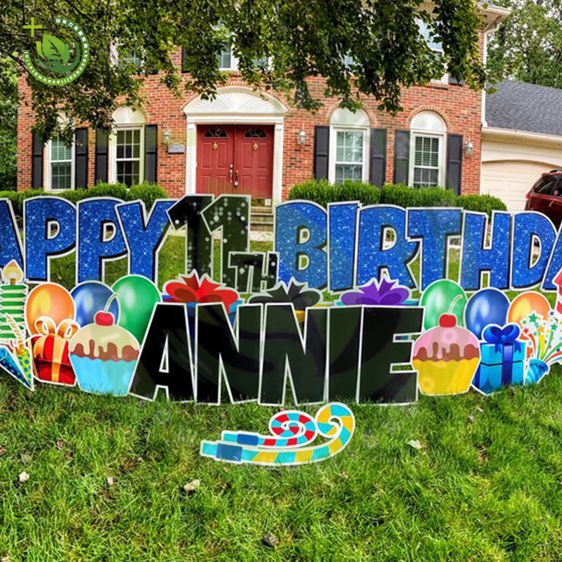 Waterproof 18x24 pp hollow board Plastic corrugated fluted yard sign coroplast lawn sign board with h-stakes