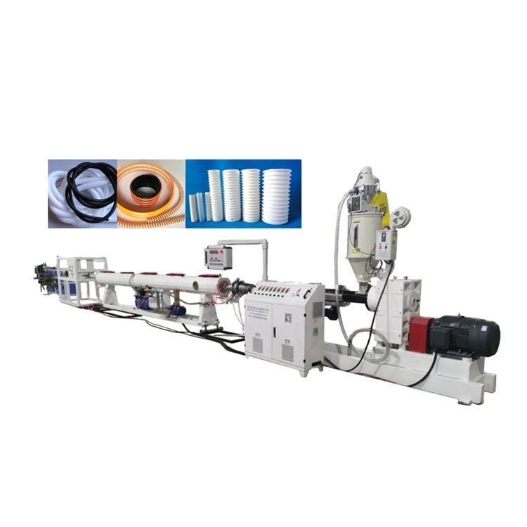 Factory Good Price High Speed Spiral Single Wall PVC PP PA HDPE Flexible Soft Corrugated Electric Conduit Pipe Making Machine