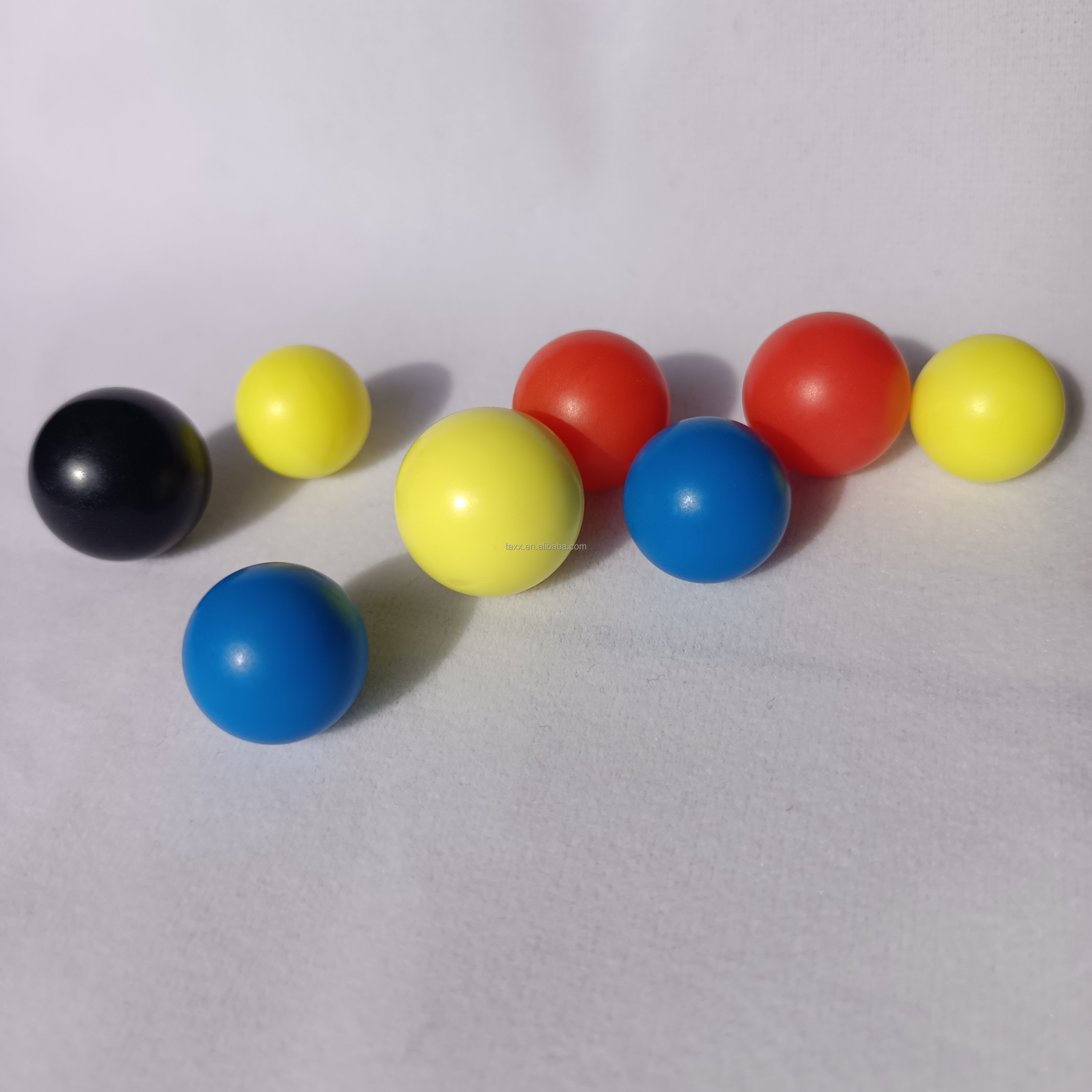 4.5mm 5mm 5.5mm 6mm 6.35mm solid POM PTFE PP ABS plastic ball small colored plastic balls black
