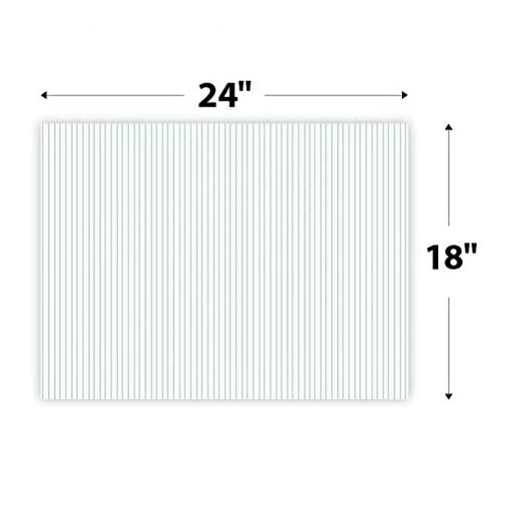 18x24 Corrugated Plastic Yard Signs for Election Campaign 4mm Lawn Signs with H-Stakes Made of PP Material