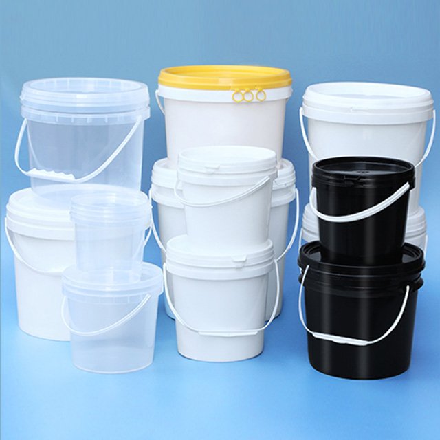 wholesale 5 gallon/gal 10 18 20l heavy duty white oil paint wash pp plastic bucket with lid handle