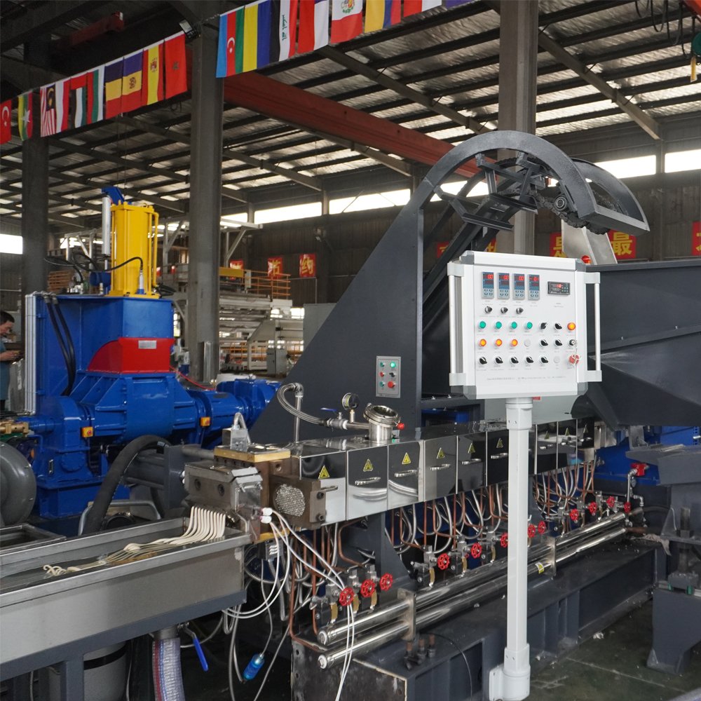 High Quality Natural rubber extrusion machine TPE Rubber Masterbatch Granules Pelletizing Machine