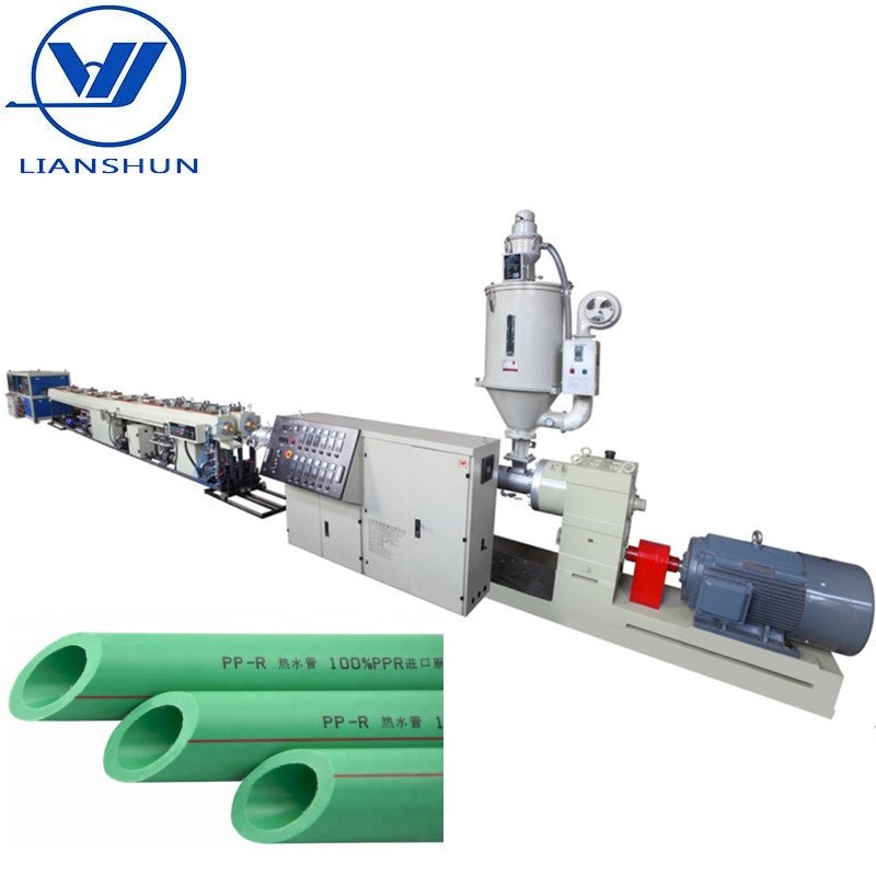 PPR Water Pipe Making Machine / Plastic PP-R Glass Fiber Hot Cold Water Pipe Extrusion Production Line