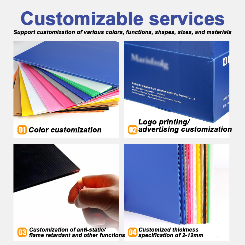 Custom Logo Printed Flame retardant moisture-proof Pp hollow sheet Corrugated Lawn Sign