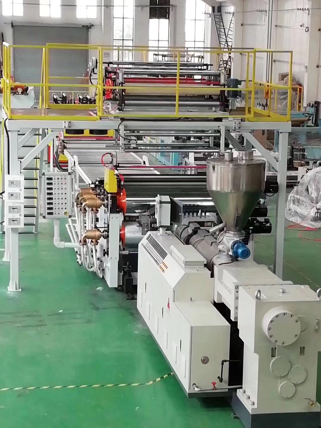 Economical Custom Design Plastic ABS /HIPS / PMMA/PE/PP Solid panel Sheet Extruder Making Machine Production Line