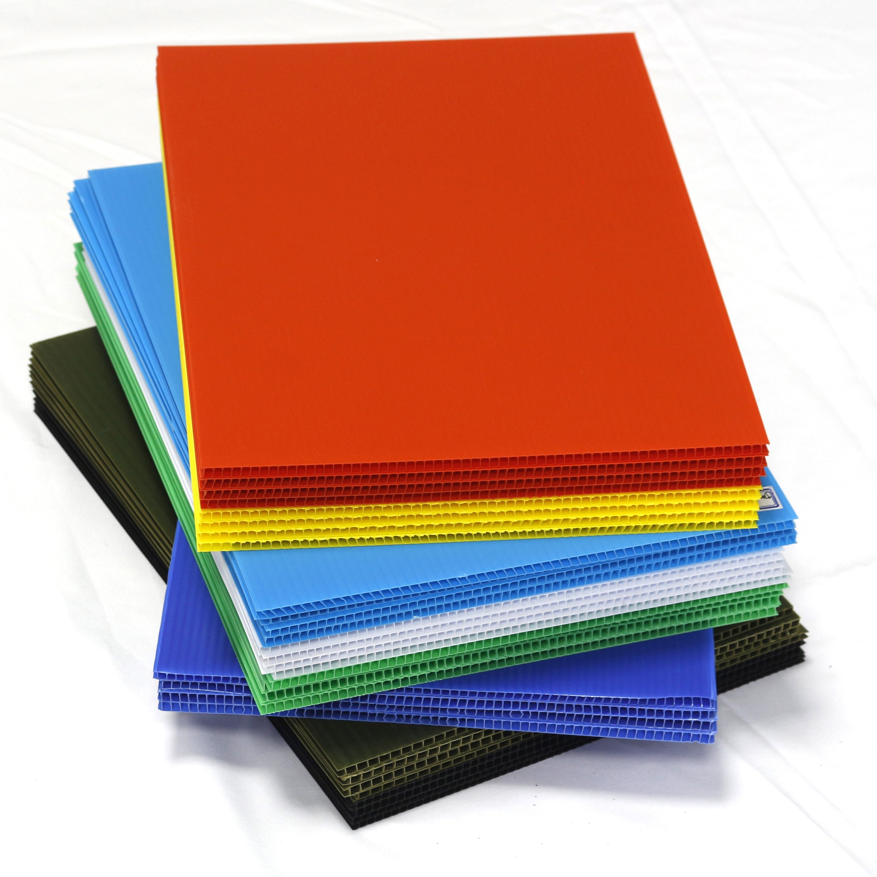 Custom Size 3mm PP Hollow Sheet Corflute Coroplast Polypropylene Advertising Printing Floor Protection Includes PVC Cutting