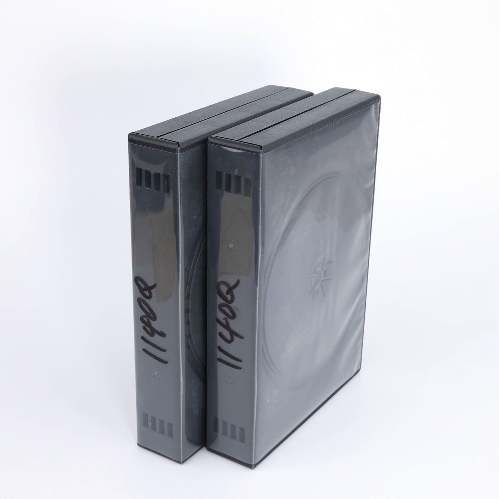 hot sale Black PP Dvd 10 Discs Cases Customized Cd Cover Plastic Cd Packaging Case
