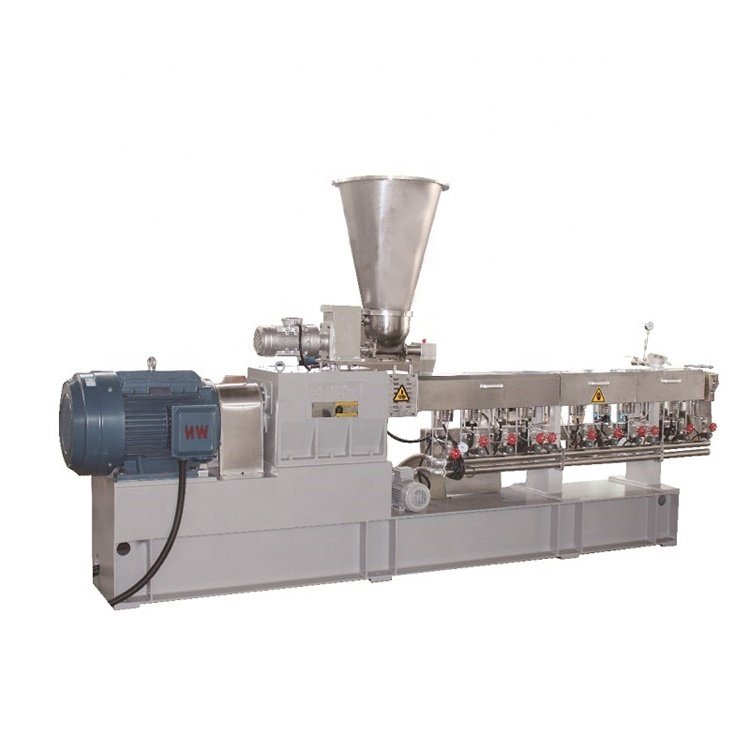 HKY-75 CO-ROTATING PARALLEL TWIN SCREW EXTRUDER MACHINE GROUP FOR PP/PE/PS/PET+Pigment+CaCO3 etc.