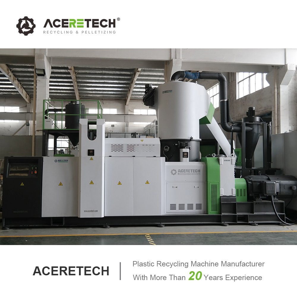 160-1200kg/h Free Accessories Plastic Pet Bottle PP/PE Film Recycling Pelletizing Machine ACS-PRO