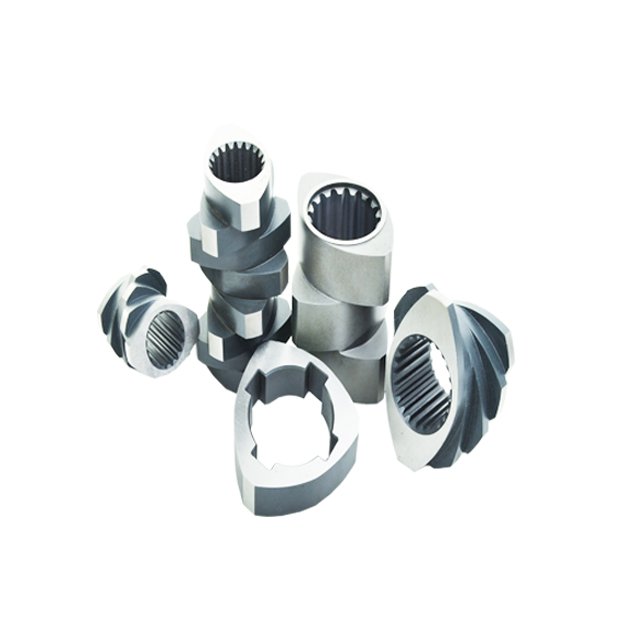 High-Performance Dual Screw Extruder Thread Components